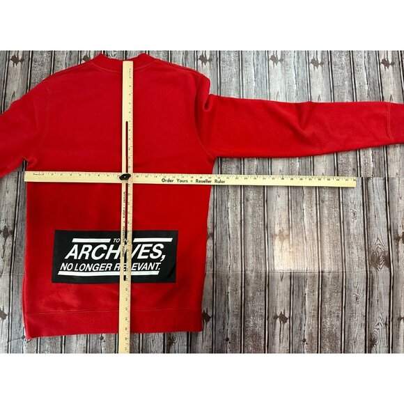 Raf Simons AW15 "to the archives" Sweater color red sz M - Picture 7 of 8